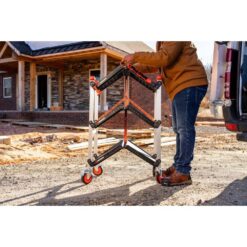 Crescent SITERUNNER 20 in. 3-Shelf Heavy Duty Folding Jobsite Cart with 300 lb. Capacity