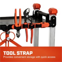 Crescent SITERUNNER 20 in. 3-Shelf Heavy Duty Folding Jobsite Cart with 300 lb. Capacity