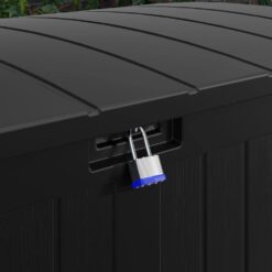 Suncast 200 Gal. Plastic Deck Box, Black