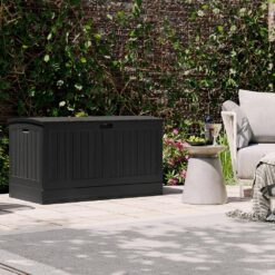 Suncast 200 Gal. Plastic Deck Box, Black