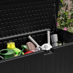 Suncast 200 Gal. Plastic Deck Box, Black