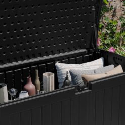 Suncast 200 Gal. Plastic Deck Box, Black
