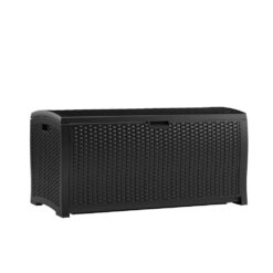 Suncast 99 Gal. Plastic Deck Box, Black