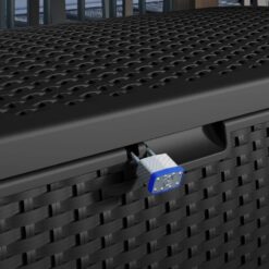 Suncast 99 Gal. Plastic Deck Box, Black