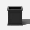 Veradek Brixton Series 20 in. Cube Black Plastic Planter