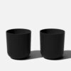 Veradek Kona 20 in. Round Black Plastic Planter (2-Pack)