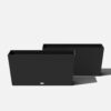 Veradek Midori 39 in. Black Trough Plastic Planter (2-Pack)