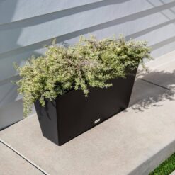 Veradek Midori 39 in. Black Trough Plastic Planter (2-Pack)