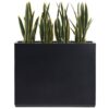 Wallowa Long Box Metal Rectangular Planter in Black