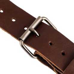 BUCKET BOSS 2-Bag Hybrid Suspension Rig Work Tool Belt with Suspenders in Blue