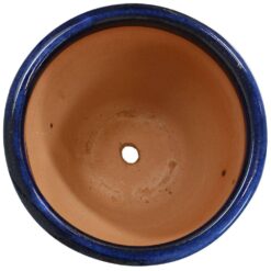Sunnydaze Chalet Indoor/Outdoor Planter - 12 in. - Imperial Blue - Ceramic - Set of 2