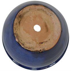 Sunnydaze Chalet Indoor/Outdoor Planter - 12 in. - Imperial Blue - Ceramic - Set of 2