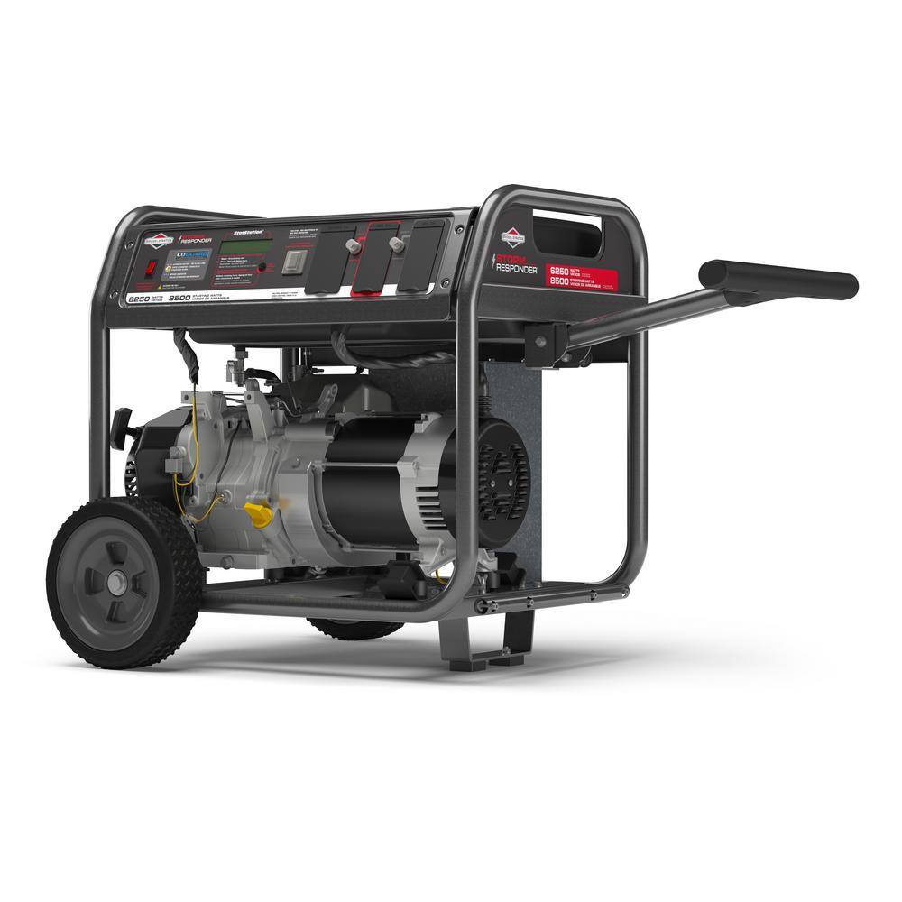 Briggs & Stratton Storm Responder 6,250-Watt Gasoline Powered Recoil Start Portable Generator with OHV Engine