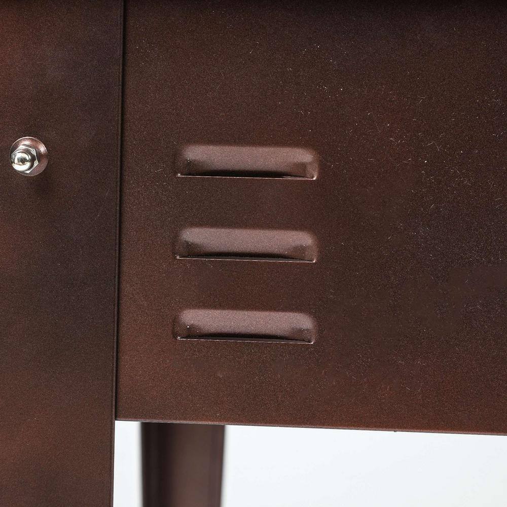 LuxenHome 39.5 in. Metal Rectangular Raised Garden Planter