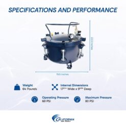 California Air Tools 10 Gal. Casting Pressure Pot Air Tank