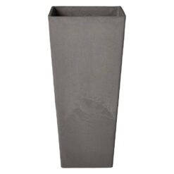 Arcadia Garden Products Contempo Tall Square 13 in. x 13 in. x 28 in. Cement PSW Pot