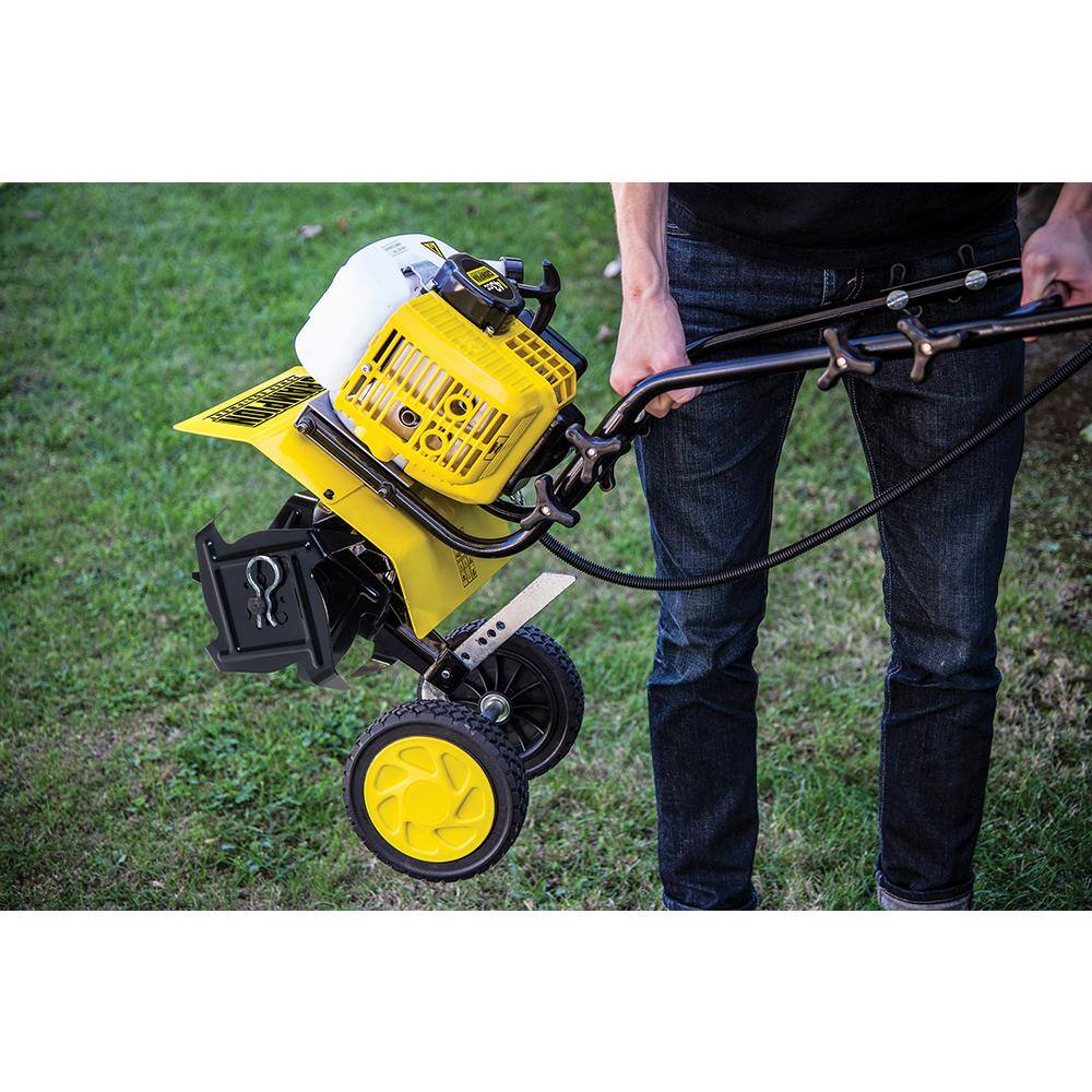 Champion Power Equipment 9.5 in. Portable Gas Garden Tiller Cultivator