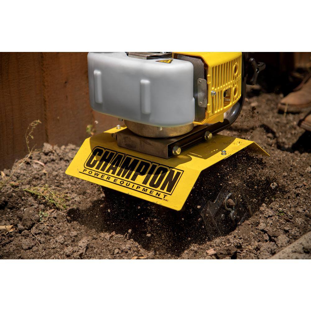 Champion Power Equipment 9.5 in. Portable Gas Garden Tiller Cultivator
