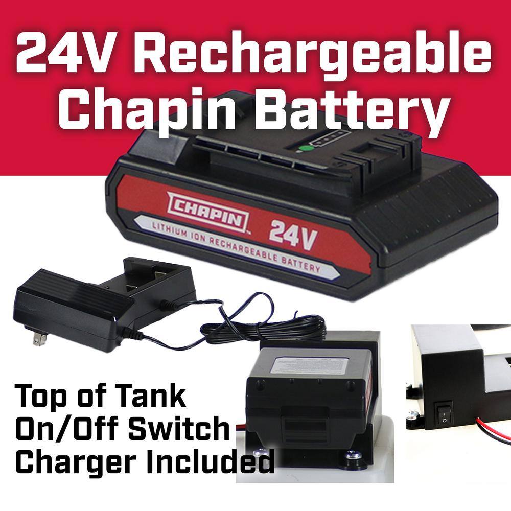 Chapin International 97024: 8 Gal. 24-Volt Rechargeable Battery ATV Multi-Purpose Tank Sprayer
