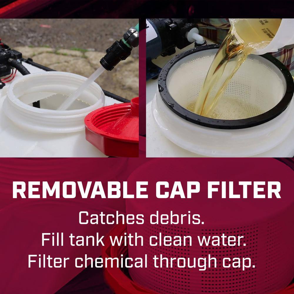 Chapin International Chapin 97714: 25 gal. Tow-Behind 2.5GPM/12V EZ Mount Deluxe Multi-Purpose ATV/UTV Tank Sprayer