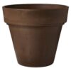 Arcadia Garden Products Traditional 21-1/2 in. x 20 in. Chocolate PSW Pot