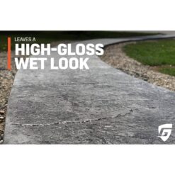 Ghostshield Cryli-Tek 5505-5 Gallons Solvent Based Acrylic High Gloss Wet Look Water Repellent, Concrete Sealer and Paver Sealer