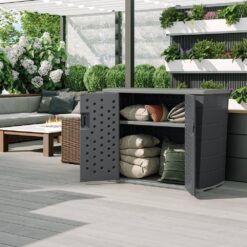 Suncast Backyard Oasis Entertaining Station with Storage