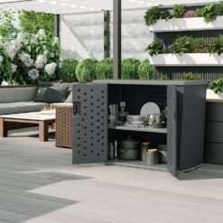 Suncast Backyard Oasis Entertaining Station with Storage
