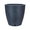 FLORIDIS Amsterdan XX-Large Dark Grey Plastic Resin Indoor and Outdoor Planter Bowl