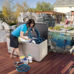 Lifetime 130 Gal. Heavy-Duty Outdoor Resin Storage Deck Box