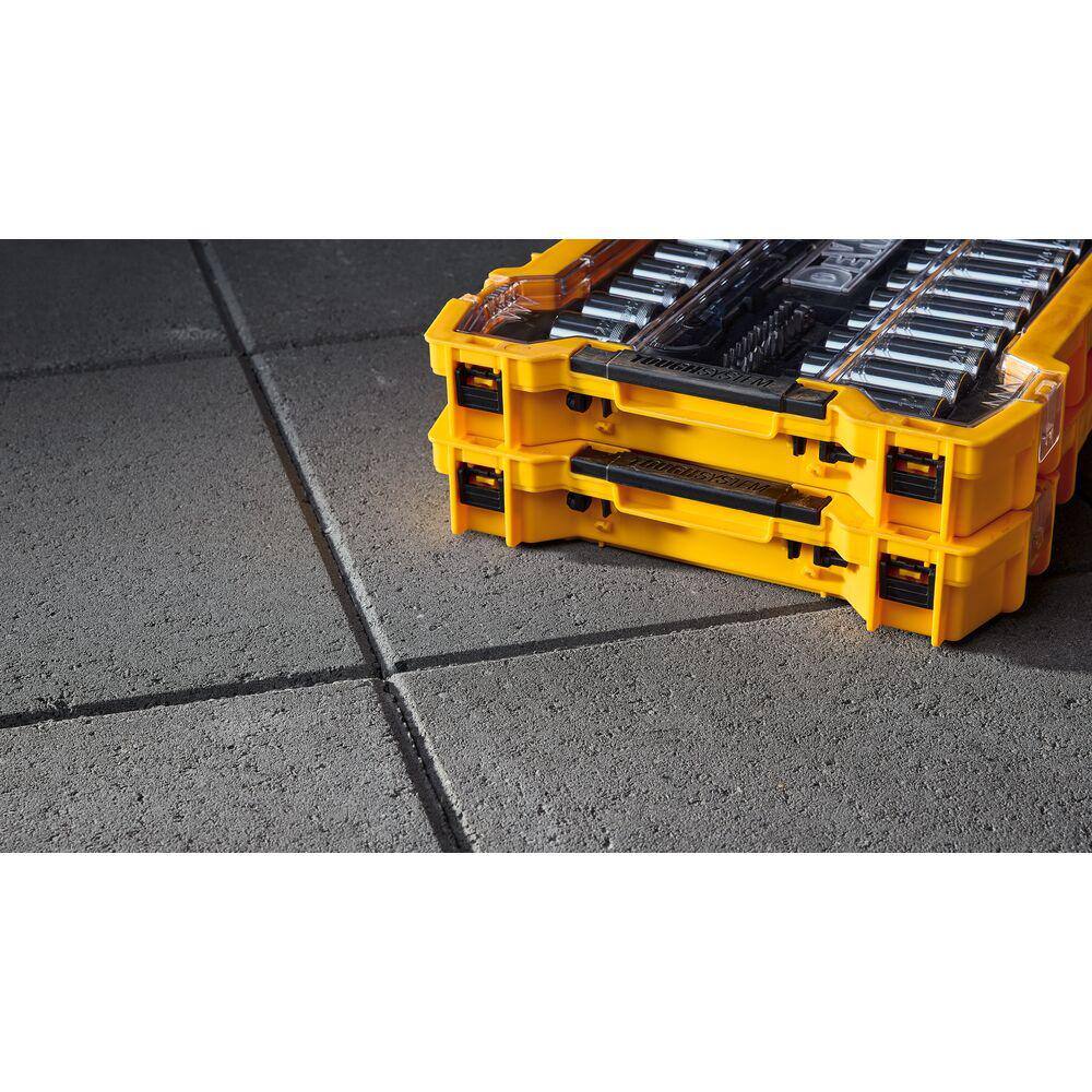 DEWALT 3/8 in. and 1/2 in. Drive Mechanics Tool Set with Toughsystem Trays (85-Piece)