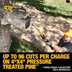 DEWALT 20V MAX Cordless Lithium-Ion Pole Saw and Pole Hedge Trimmer Combo Kit with (1) 4.0 Ah Battery and Charger