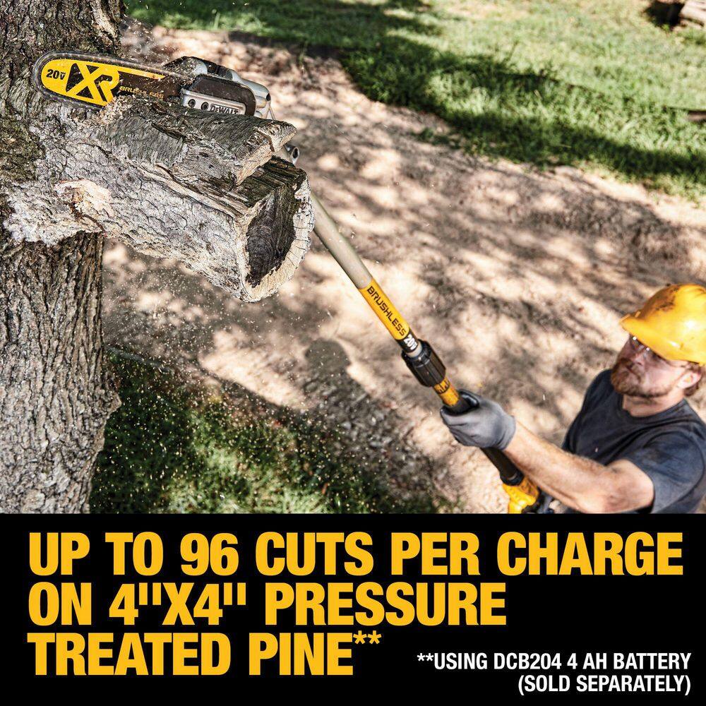 DEWALT 20V MAX Cordless Lithium-Ion Pole Saw and Pole Hedge Trimmer Combo Kit with (1) 4.0 Ah Battery and Charger