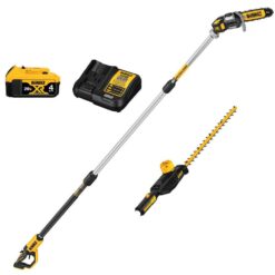 DEWALT 20V MAX Cordless Lithium-Ion Pole Saw and Pole Hedge Trimmer Combo Kit with (1) 4.0 Ah Battery and Charger