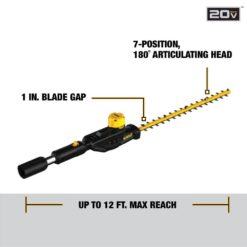 DEWALT 20V MAX Cordless Lithium-Ion Pole Saw and Pole Hedge Trimmer Combo Kit with (1) 4.0 Ah Battery and Charger