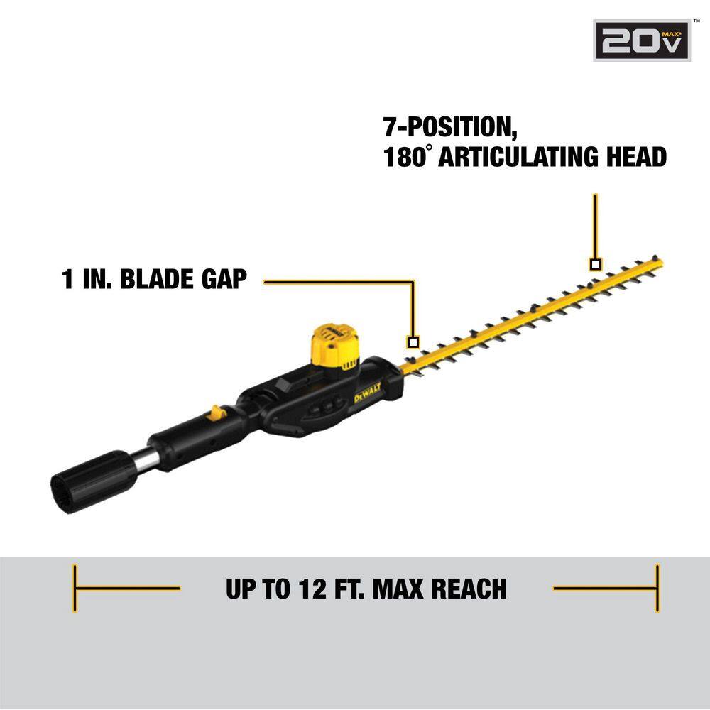 DEWALT 20V MAX Cordless Lithium-Ion Pole Saw and Pole Hedge Trimmer Combo Kit with (1) 4.0 Ah Battery and Charger