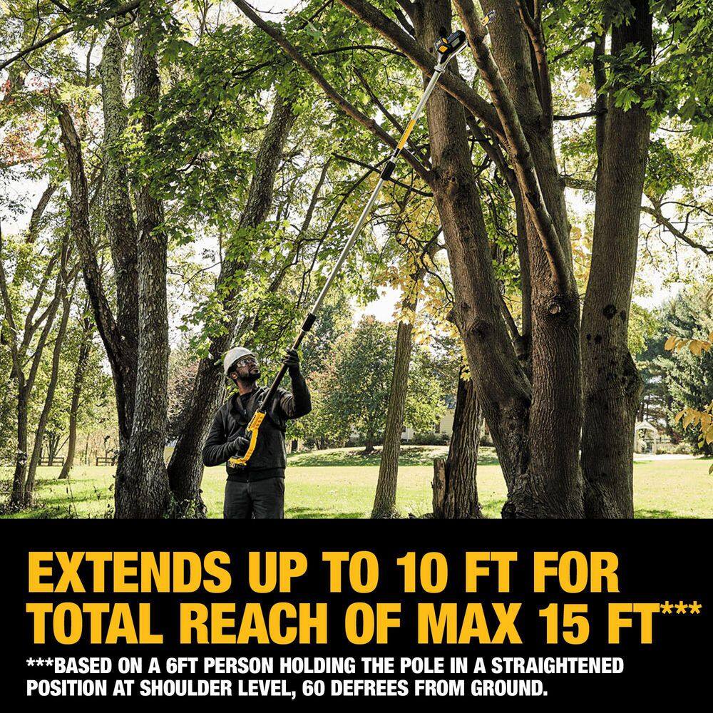 DEWALT 20V MAX Cordless Lithium-Ion Pole Saw and Pole Hedge Trimmer Combo Kit with (1) 4.0 Ah Battery and Charger