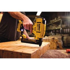 DEWALT 20V MAX XR Lithium-Ion Cordless 18-Gauge Narrow Crown Stapler Kit with 2.0Ah Battery, Charger and Contractor Bag