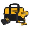DEWALT 20V MAX XR Lithium-Ion Cordless 18-Gauge Narrow Crown Stapler Kit with 2.0Ah Battery, Charger and Contractor Bag