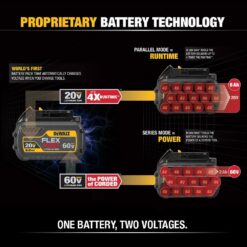 DEWALT FLEXVOLT 20V/60V MAX Lithium-Ion 12.0Ah Battery