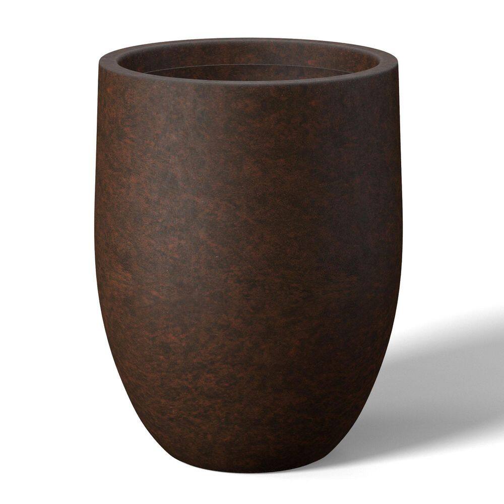 KANTE 32 in. Long Rectangular Pure White Concrete Metal Indoor Outdoor Planter Pot, w/Drainage Hole for Patio, Home and Garden