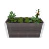 VITA Urbana 39"L x 16"W x 18"H Small Vinyl Parklette Planter, Espresso Brown, VT17512