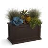 Mayne Fairfield 20 in. x 36 in. Self-Watering Espresso Polyethylene Planter