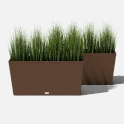 Veradek Midori 39 in. Espresso Plastic Long Trough Planter (2-Pack)