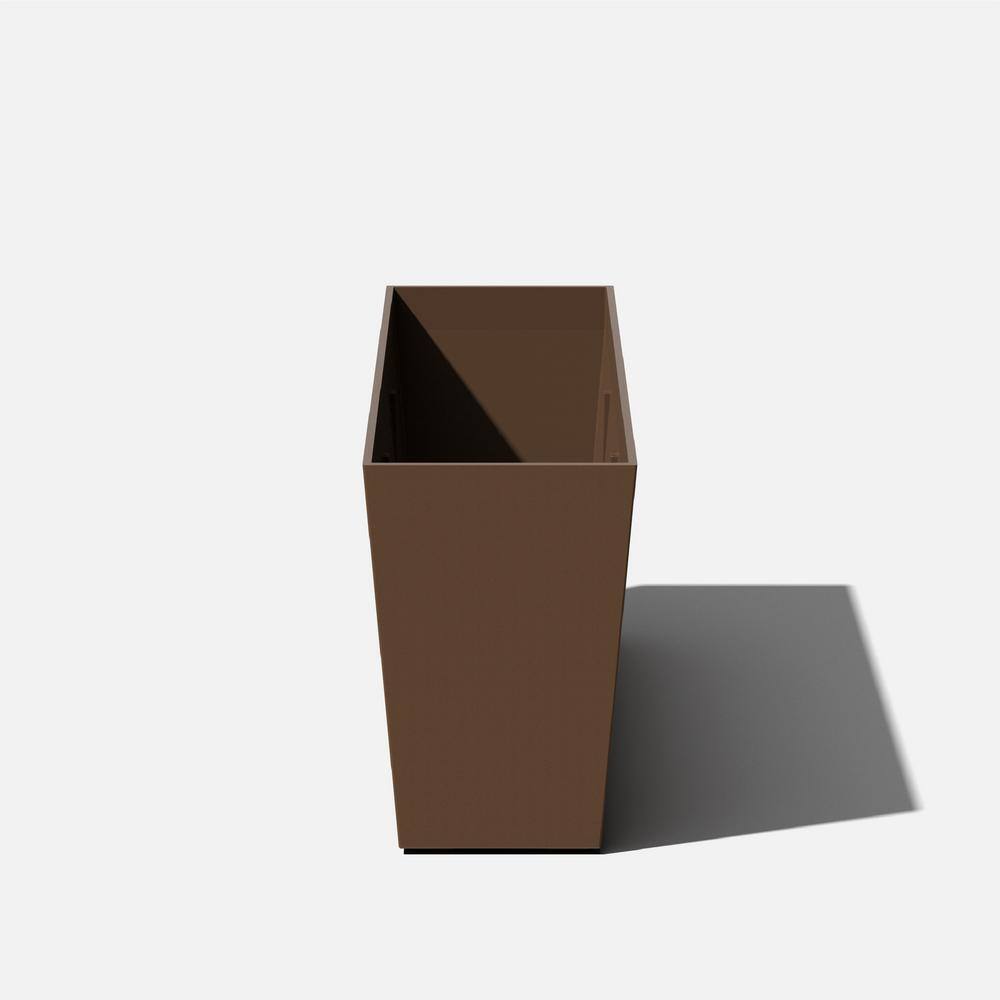 Veradek Midori 39 in. Espresso Plastic Long Trough Planter