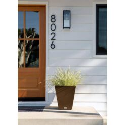 Veradek Nobleton 22 in. Espresso Plastic Square Planter (2-Pack)