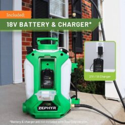 FLOWZONE Zephyr Battery Powered Backpack Sprayer (4 Gal.)
