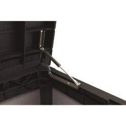 Keter Premier 150 Gal. Resin Large Durable Grey Deck Box for Lawn Outdoor Patio Garden Furniture Storage