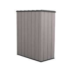 Lifetime Vertical 56 in. W x 69 in. D x 29 in. H Resin Outdoor Storage Cabinet Shed