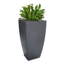 Mayne Kobi 38 in. Tall Graphite Grey Self-Watering Polyethylene Planter